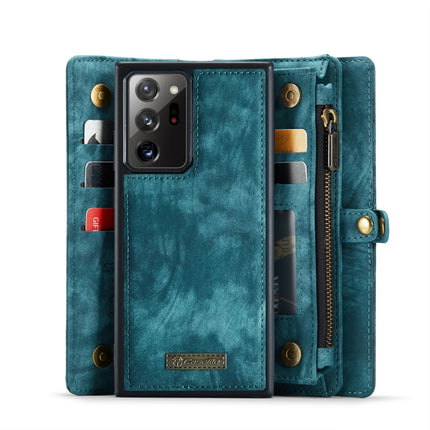 For Samsung Galaxy Note20 Ultra CaseMe-008 Detachable Multifunctional Horizontal Flip Leather Case with Card Slot & Holder & Zipper Wallet & Photo Frame(Blue)-garmade.com