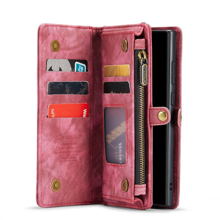 For Samsung Galaxy Note20 Ultra CaseMe-008 Detachable Multifunctional Horizontal Flip Leather Case with Card Slot & Holder & Zipper Wallet & Photo Frame(Red)-garmade.com