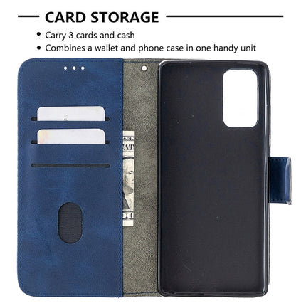 For Samsung Galaxy Note20 Matching Color Crocodile Texture Horizontal Flip PU Leather Case with Wallet & Holder & Card Slots(Blue)-garmade.com