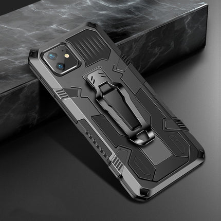 For iPhone 11 Pro Machine Armor Warrior Shockproof PC + TPU Protective Case(Black)-garmade.com