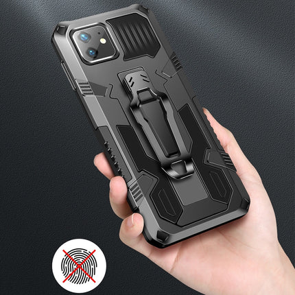 For iPhone 11 Pro Machine Armor Warrior Shockproof PC + TPU Protective Case(Royal Blue)-garmade.com