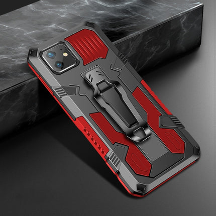For iPhone 11 Pro Machine Armor Warrior Shockproof PC + TPU Protective Case(Red)-garmade.com