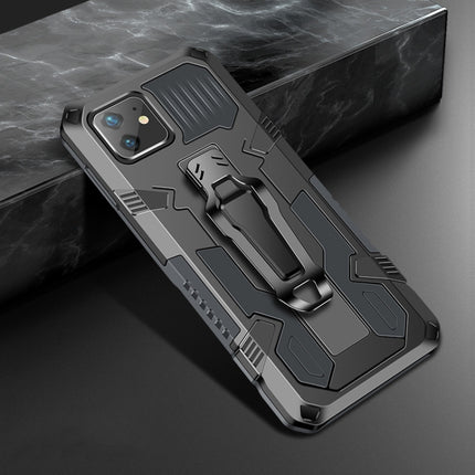 For iPhone 11 Pro Machine Armor Warrior Shockproof PC + TPU Protective Case(Space Grey)-garmade.com