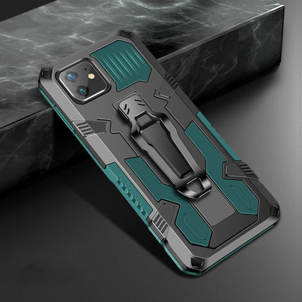 For iPhone 11 Pro Machine Armor Warrior Shockproof PC + TPU Protective Case(Army Green)-garmade.com