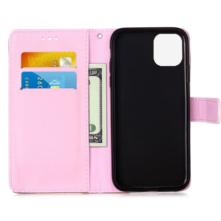 For iPhone 12 mini Painted Flat Texture Leather Case with Lanyard & Card Slot & Wallet & Holder(Revolving Pony)-garmade.com