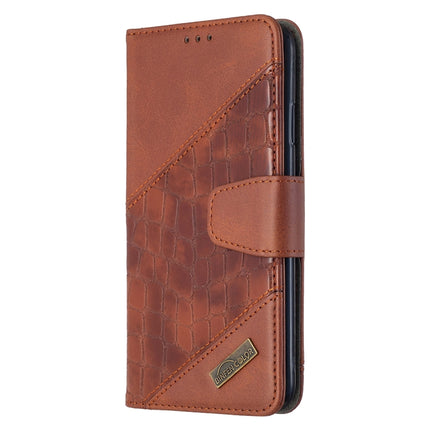 For iPhone XS Max Matching Color Crocodile Texture Horizontal Flip PU Leather Case with Wallet & Holder & Card Slots(Brown)-garmade.com