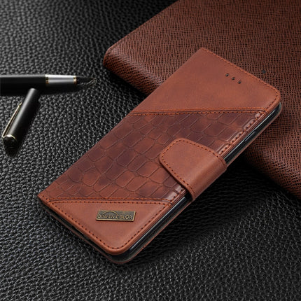 For iPhone 6 Plus Matching Color Crocodile Texture Horizontal Flip PU Leather Case with Wallet & Holder & Card Slots(Brown)-garmade.com