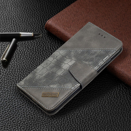 For iPhone 6 Plus Matching Color Crocodile Texture Horizontal Flip PU Leather Case with Wallet & Holder & Card Slots(Grey)-garmade.com