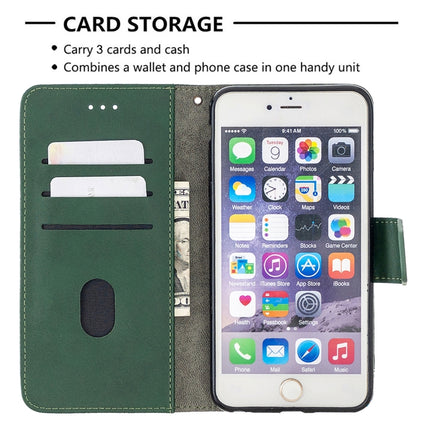 For iPhone 6 Plus Matching Color Crocodile Texture Horizontal Flip PU Leather Case with Wallet & Holder & Card Slots(Green)-garmade.com