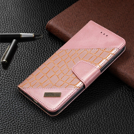 For iPhone 6 Plus Matching Color Crocodile Texture Horizontal Flip PU Leather Case with Wallet & Holder & Card Slots(Rose Gold)-garmade.com