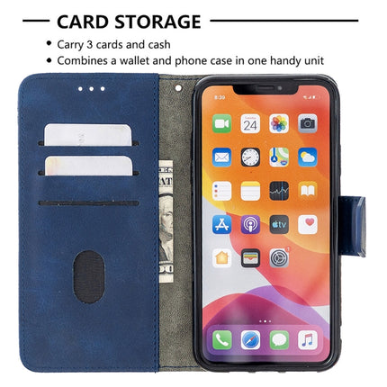 For iPhone 11 Pro Max Matching Color Crocodile Texture Horizontal Flip PU Leather Case with Wallet & Holder & Card Slots(Blue)-garmade.com