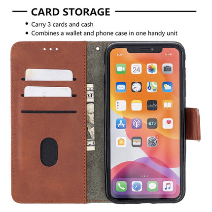 For iPhone 11 Pro Max Matching Color Crocodile Texture Horizontal Flip PU Leather Case with Wallet & Holder & Card Slots(Brown)-garmade.com