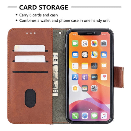 For iPhone 11 Pro Matching Color Crocodile Texture Horizontal Flip PU Leather Case with Wallet & Holder & Card Slots(Brown)-garmade.com