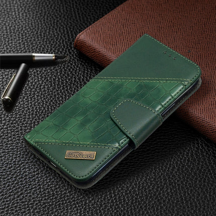 For iPhone 11 Pro Matching Color Crocodile Texture Horizontal Flip PU Leather Case with Wallet & Holder & Card Slots(Green)-garmade.com