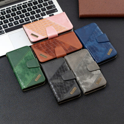 For iPhone 11 Pro Matching Color Crocodile Texture Horizontal Flip PU Leather Case with Wallet & Holder & Card Slots(Green)-garmade.com