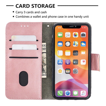 For iPhone 11 Pro Matching Color Crocodile Texture Horizontal Flip PU Leather Case with Wallet & Holder & Card Slots(Rose Gold)-garmade.com