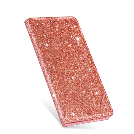 For iPhone 6 Plus Ultrathin Glitter Magnetic Horizontal Flip Leather Case with Holder & Card Slots(Rose Gold)-garmade.com