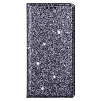 For iPhone 11 Ultrathin Glitter Magnetic Horizontal Flip Leather Case with Holder & Card Slots(Grey)-garmade.com