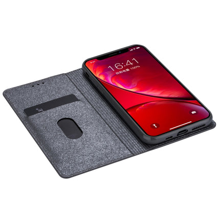 For iPhone 11 Ultrathin Glitter Magnetic Horizontal Flip Leather Case with Holder & Card Slots(Grey)-garmade.com