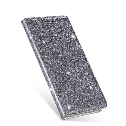 For iPhone 11 Pro Ultrathin Glitter Magnetic Horizontal Flip Leather Case with Holder & Card Slots(Gray)-garmade.com