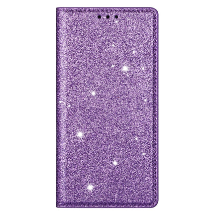 For iPhone 11 Pro Ultrathin Glitter Magnetic Horizontal Flip Leather Case with Holder & Card Slots(Purple)-garmade.com