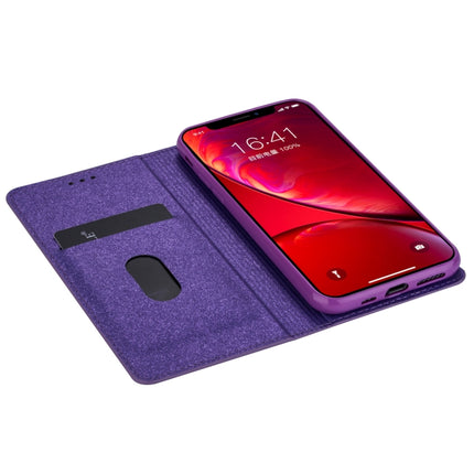 For iPhone 11 Pro Ultrathin Glitter Magnetic Horizontal Flip Leather Case with Holder & Card Slots(Purple)-garmade.com