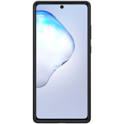 For Samsung Galaxy Note20 NILLKIN Flex Pure Series Solid Color Liquid Silicone Dropproof Protective Case(Black)-garmade.com