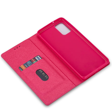 For Samsung Galaxy S20+ Ultrathin Glitter Magnetic Horizontal Flip Leather Case with Holder & Card Slots(Rose Red)-garmade.com