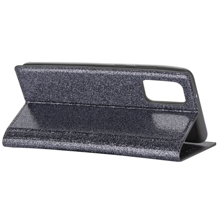 For Samsung Galaxy S20+ Ultrathin Glitter Magnetic Horizontal Flip Leather Case with Holder & Card Slots(Gray)-garmade.com