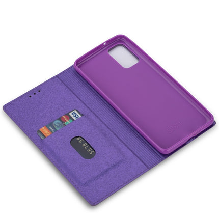 For Samsung Galaxy S20+ Ultrathin Glitter Magnetic Horizontal Flip Leather Case with Holder & Card Slots(Purple)-garmade.com