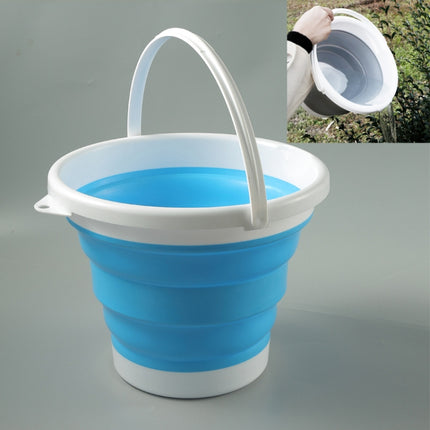 SFSS-01 Portable Silicone Folding Bucket, Capacity:10L(Blue)-garmade.com