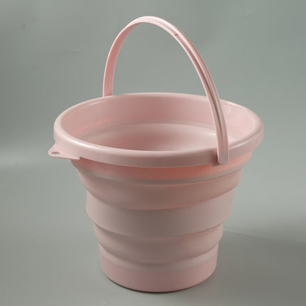 SFSS-01 Portable Silicone Folding Bucket, Capacity:10L(Pink)-garmade.com