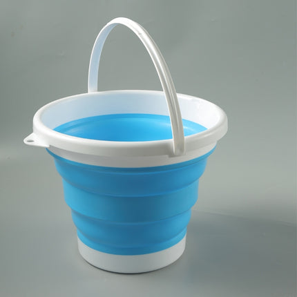 SFSS-01 Portable Silicone Folding Bucket, Capacity:3L(Blue)-garmade.com