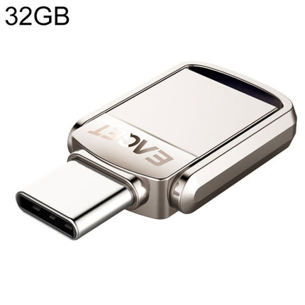 EAGET 32GB USB 3.1 + USB-C Interface Metal Twister Flash U Disk, Standard-garmade.com