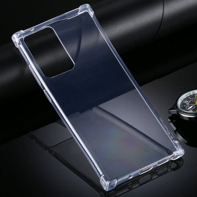 For Samsung Galaxy Note20 Ultra Four-Corner Anti-Drop Ultra-Thin TPU Case(Transparent)-garmade.com
