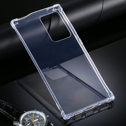 For Samsung Galaxy Note20 Ultra Four-Corner Anti-Drop Ultra-Thin TPU Case(Transparent)-garmade.com