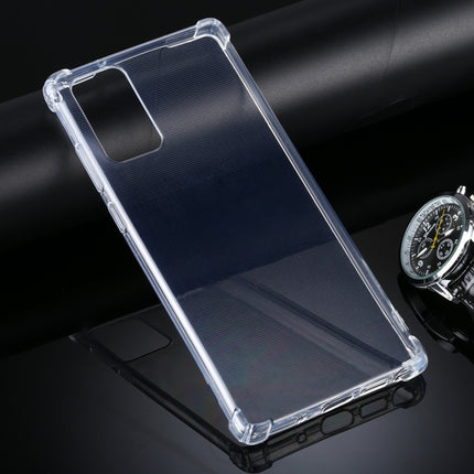 For Samsung Galaxy Note20 Four-Corner Anti-Drop Ultra-Thin TPU Case(Transparent)-garmade.com