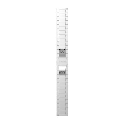 For Huami Amazfit GTR 47mm Butterfly Buckle Stainless Steel Watch Strap(Silver)-garmade.com