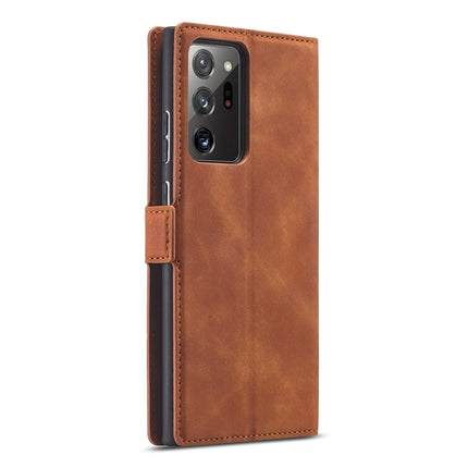 For Samsung Galaxy Note20 Ultra Forwenw Dream Series Oil Edge Strong Magnetism Horizontal Flip Leather Case with Holder & Card Slots & Wallet & Photo Frame(Brown)-garmade.com