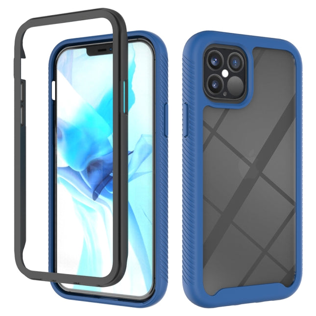 For iPhone 12 / 12 Pro Starry Sky Solid Color Series Shockproof PC + TPU Protective Case(Royal Blue)-garmade.com