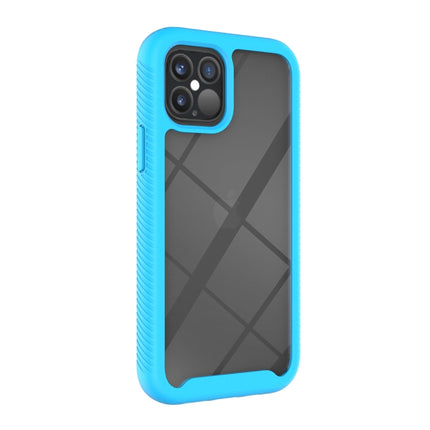 For iPhone 12 / 12 Pro Starry Sky Solid Color Series Shockproof PC + TPU Protective Case(Light Blue)-garmade.com