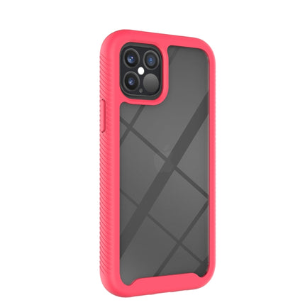 For iPhone 12 / 12 Pro Starry Sky Solid Color Series Shockproof PC + TPU Protective Case(Red)-garmade.com