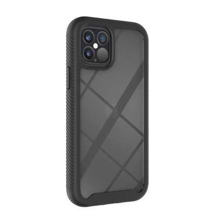For iPhone 12 / 12 Pro Starry Sky Solid Color Series Shockproof PC + TPU Protective Case(Black)-garmade.com