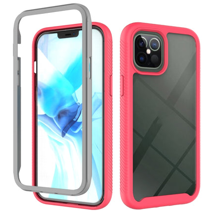 For iPhone 12 Pro Max Starry Sky Solid Color Series Shockproof PC + TPU Protective Case(Red)-garmade.com