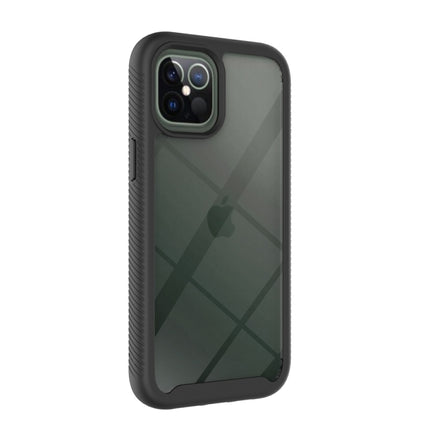For iPhone 12 Pro Max Starry Sky Solid Color Series Shockproof PC + TPU Protective Case(Black)-garmade.com