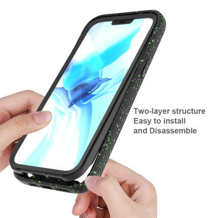For iPhone 12 Pro Max Starry Sky Solid Color Series Shockproof PC + TPU Protective Case(Black)-garmade.com