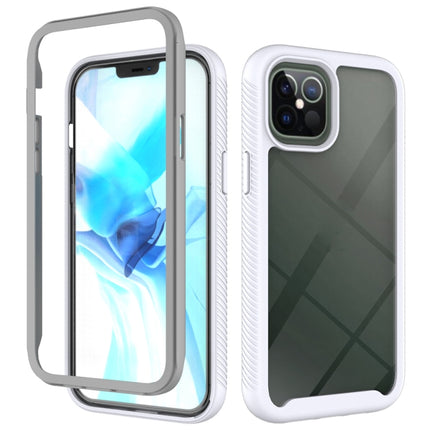 For iPhone 12 Pro Max Starry Sky Solid Color Series Shockproof PC + TPU Protective Case(White)-garmade.com