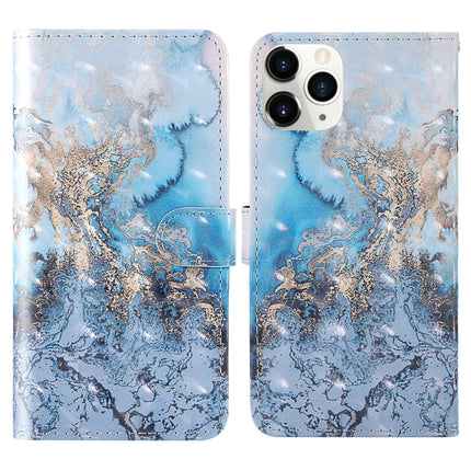 For iPhone 12 / 12 Pro 3D Painting Colored Drawing Pattern Horizontal Flip TPU + PU Leather Case with Holder & Card Slots & Wallet & Lanyard(Milky Way)-garmade.com