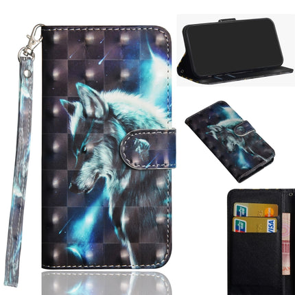 For Samsung Galaxy Note 20 3D Painting Pattern Horizontal Flip TPU + PU Leather Case with Holder & Card Slots & Wallet(Wolf)-garmade.com