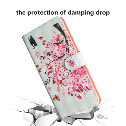 For Samsung Galaxy Note 20 3D Painting Pattern Horizontal Flip TPU + PU Leather Case with Holder & Card Slots & Wallet(Cat Under The Tree)-garmade.com